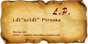 László Piroska névjegykártya