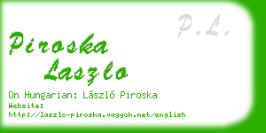 piroska laszlo business card