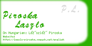 piroska laszlo business card